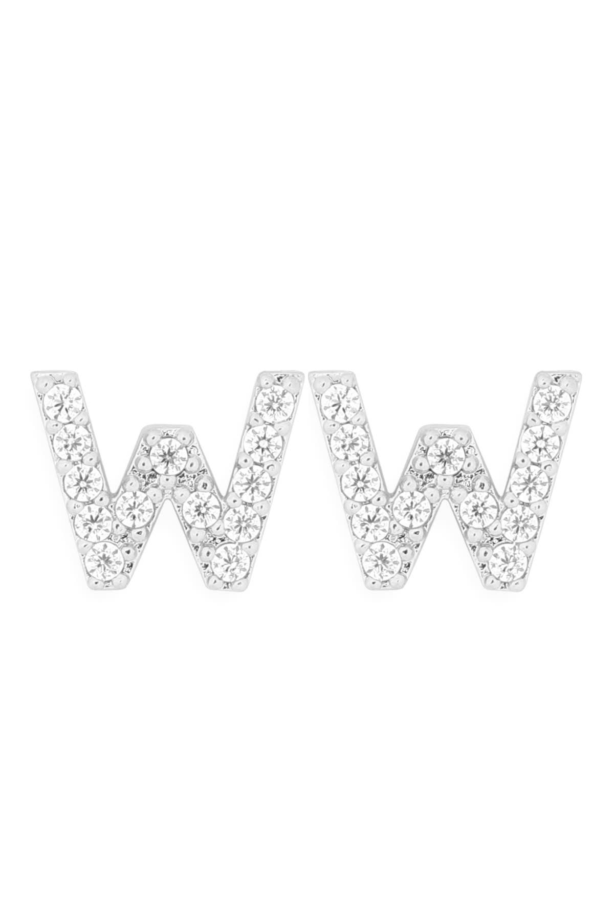 MYS Wholesale Inc - Wholesale Stud/Post Earrings - Cubic Zirconia Initial Earrings1