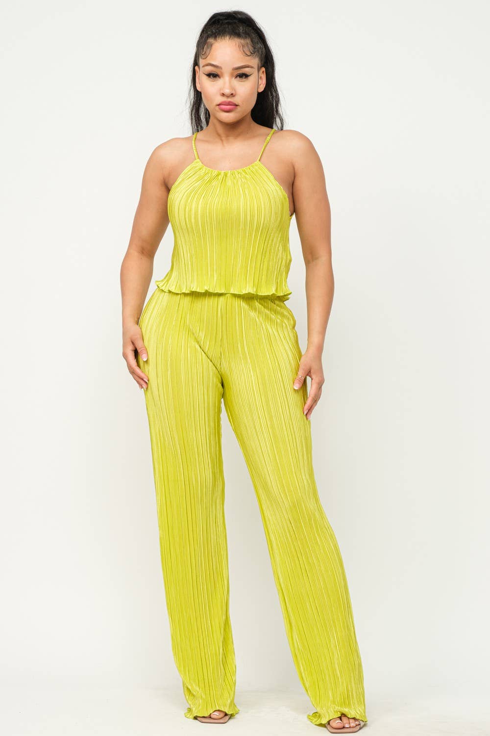 Boswell - Venta al por mayor Conjuntos de top y pantalón (NO para estar en casa) - Mujer - Conjunto de tirantes y pantalones Bodre Crop4