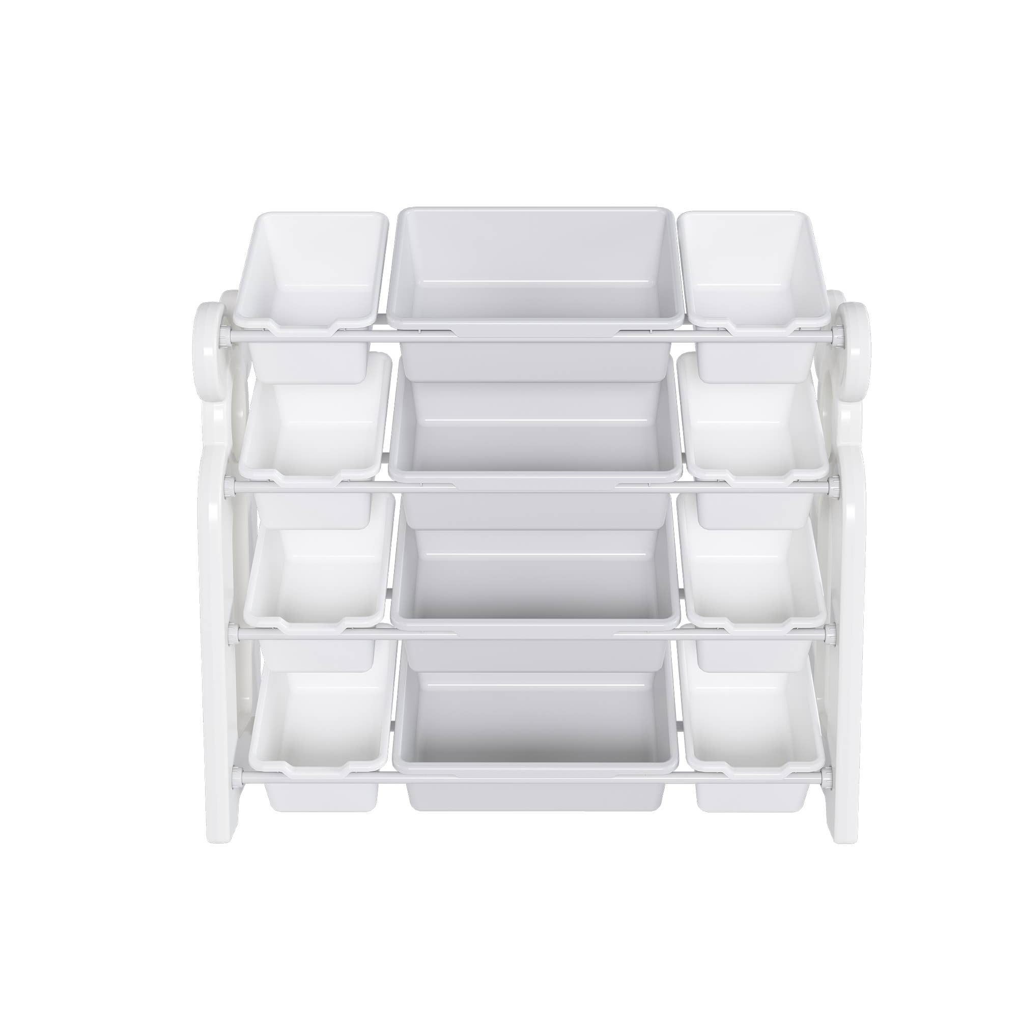 39F Inc. - Wholesale Toy Storage Box - Kids & Baby - Kids Toy Storage Organizer HDPE Shelf and 12 Bins Playroom8
