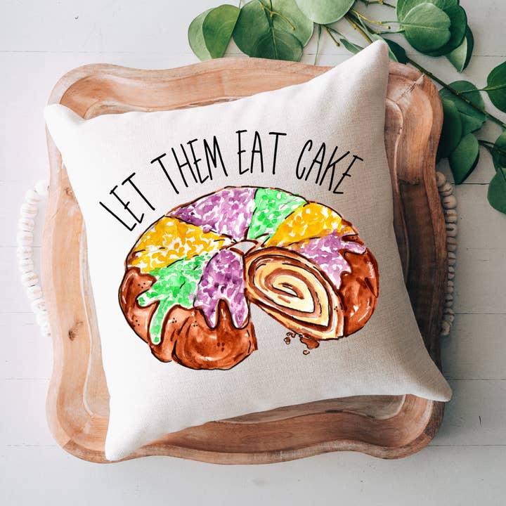 Coussin Eat Cake pour la vente par Pelican Provision Co.