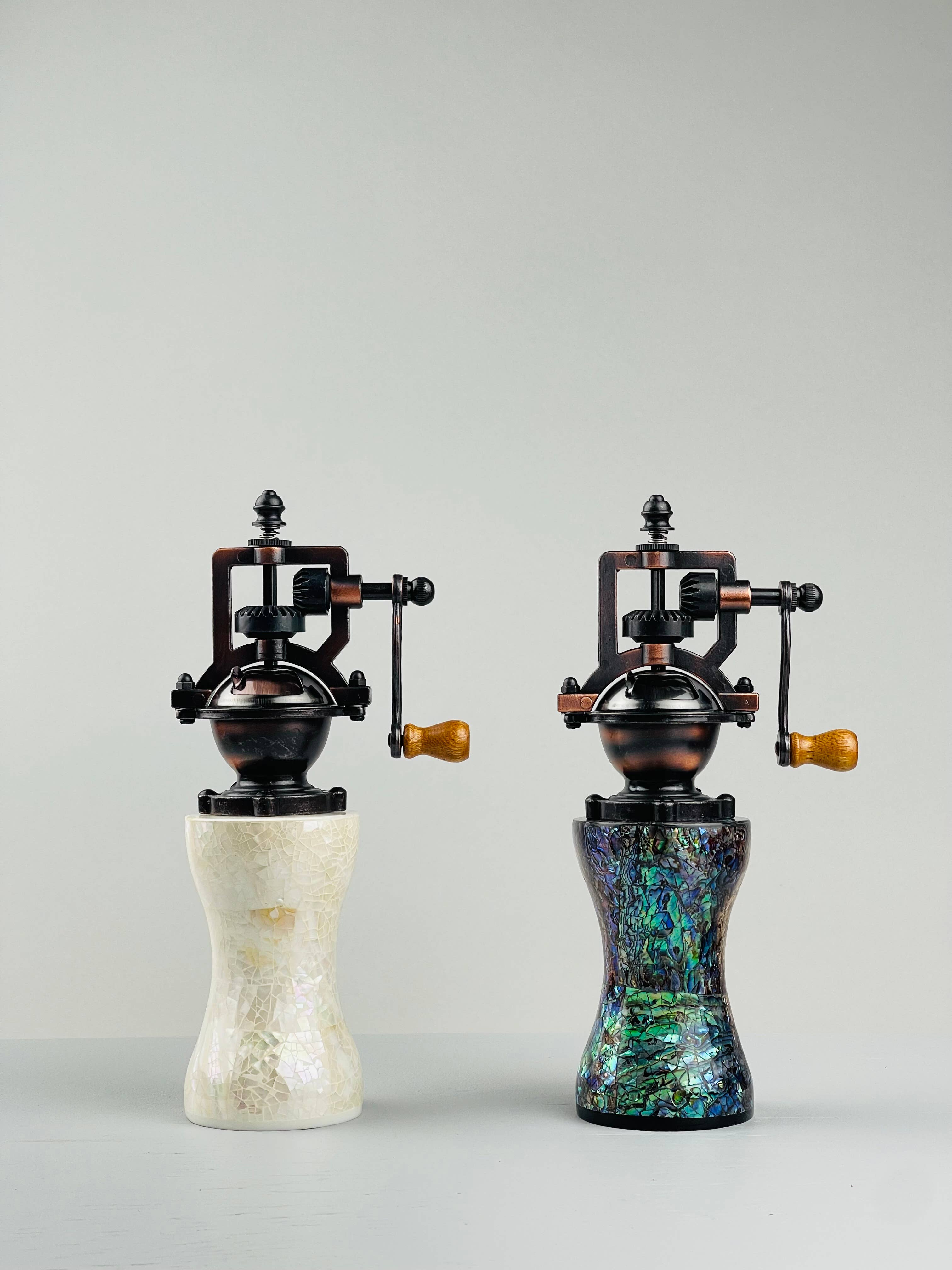 Baroy - Wholesale Pepper Mill - Salt Pepper Mill Grinders Shakers - Seashell Lamination9