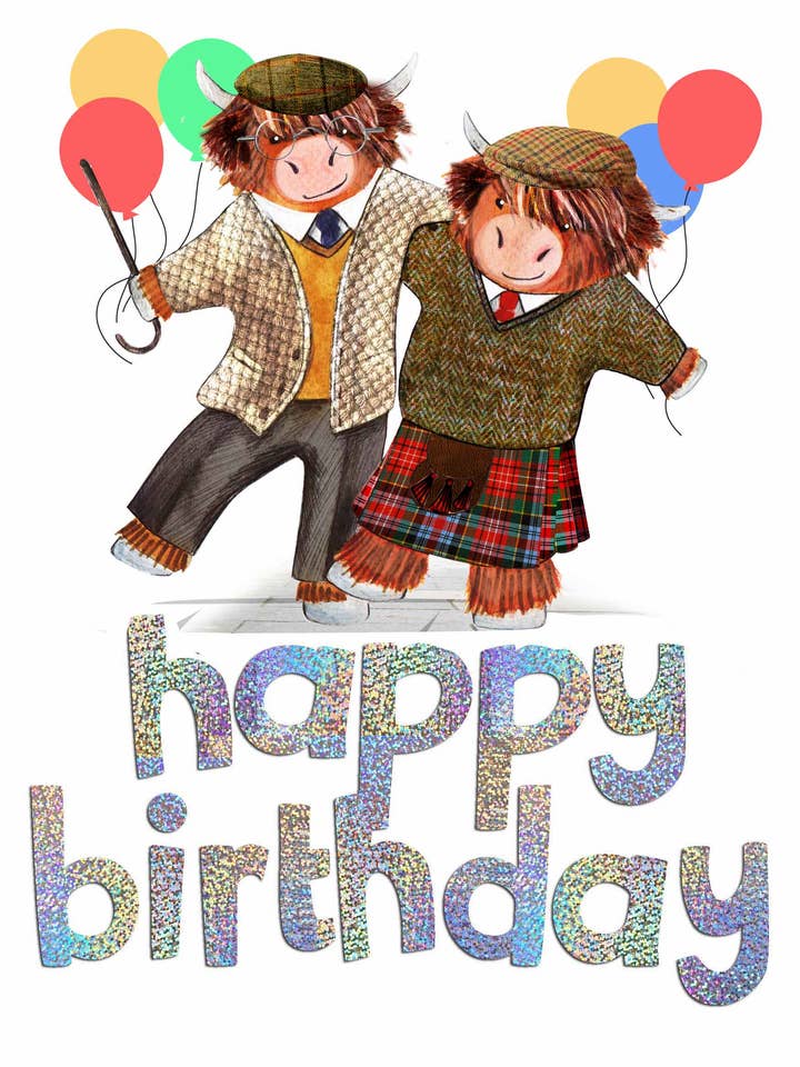 Biglietto di Compleanno Auld Yins WWBD312 per la vendita all'ingrosso da parte di Wee Wishes