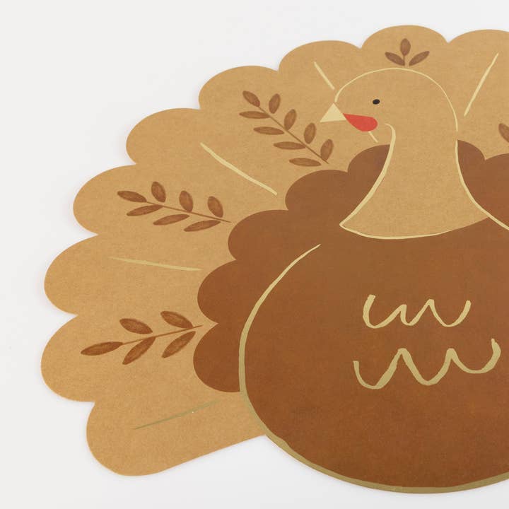 Meri Meri - Wholesale Disposable Placemat - Folk Turkey Paper Placemats2