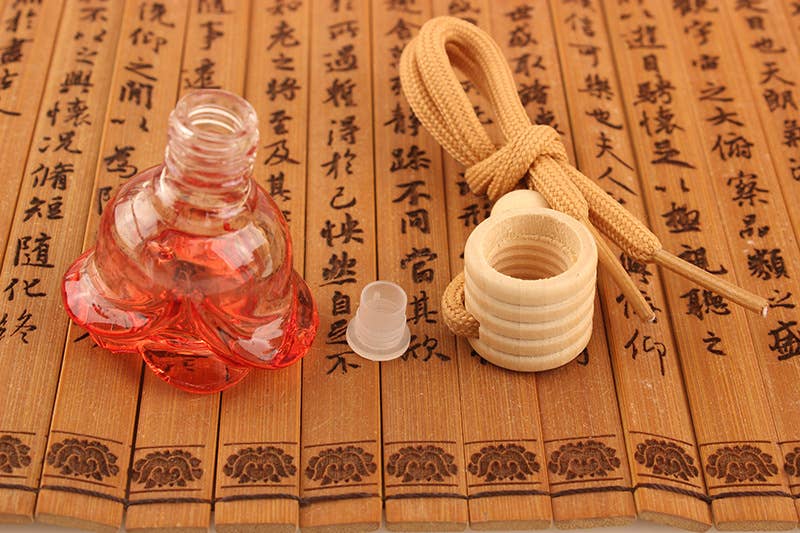 Candles Meta – Ambientador para carro – Unissexo por atacado – Purificador de ar colorido em forma de rosa para carro pendurado em garrafa vazia3