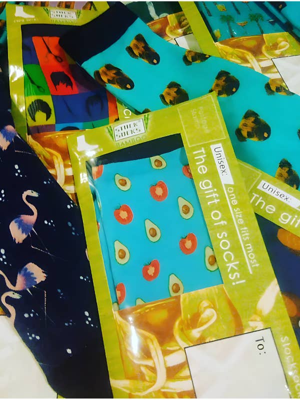 Funky Socks, 100 verschiedene Paare (eine Mischung unserer besten Drucke) für den Großhandel von Stock Socks