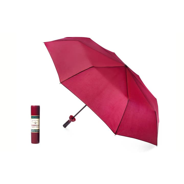 Vinrella - Wholesale Umbrella – Unisex - Burgundy Wine Bottle Umbrella3
