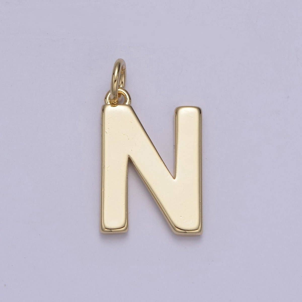 Aim Eternal – wholesale Individual charm/pendant – 14k Gold Filled Minimalist Font Initial Letters Pendant Charm Wholesale Jewelry Supply A-703-A-71513