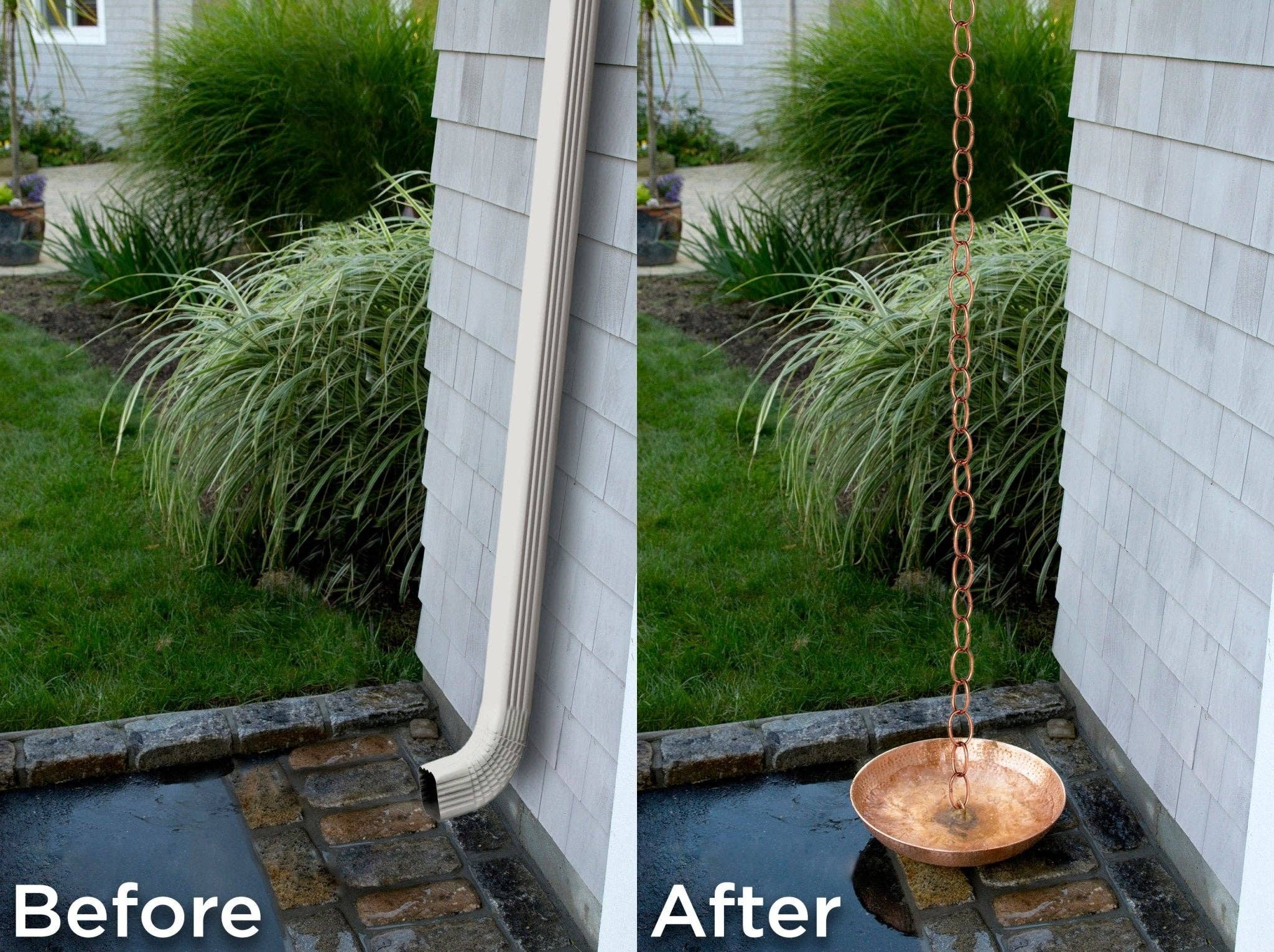 Good Directions - Wholesale Outdoor Ornament/Decor - Link Rain Chain - 8.5 ft.,  with Large Links2