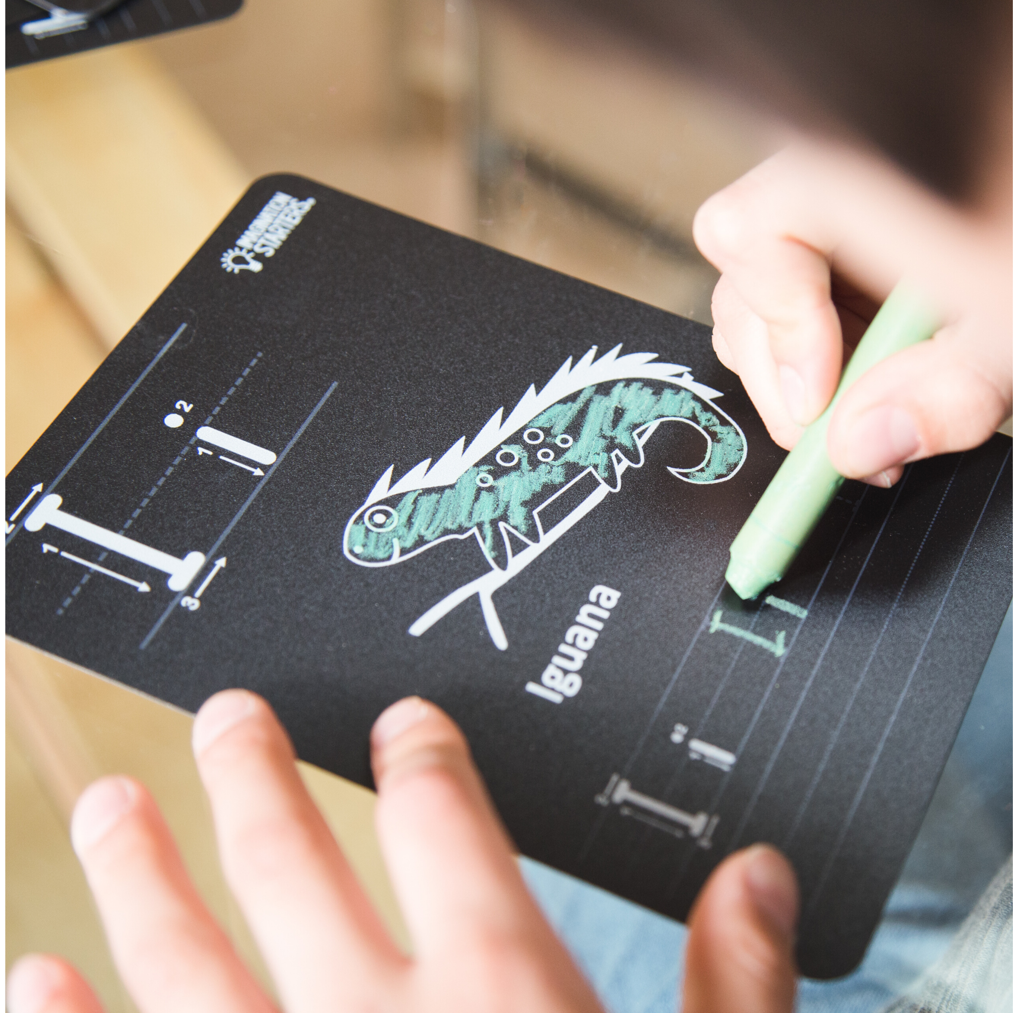 Imagination Starters - Wholesale Educatieve kaarten - Kinderen en baby - Herbruikbare Kleurende Alfabet Flashcard Ga Set8