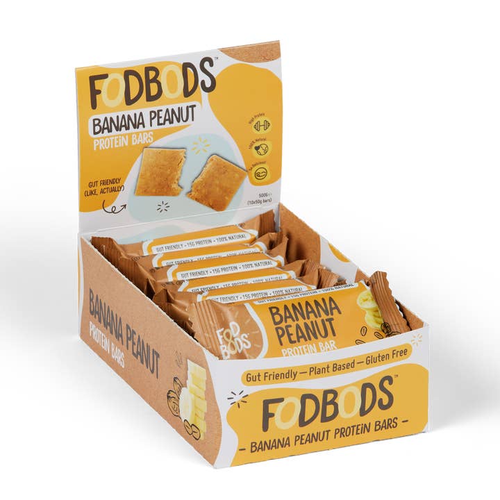 Fodbods - Wholesale Snack bar - Fodbods – Banana Peanut Protein Bars – 12x 50g2