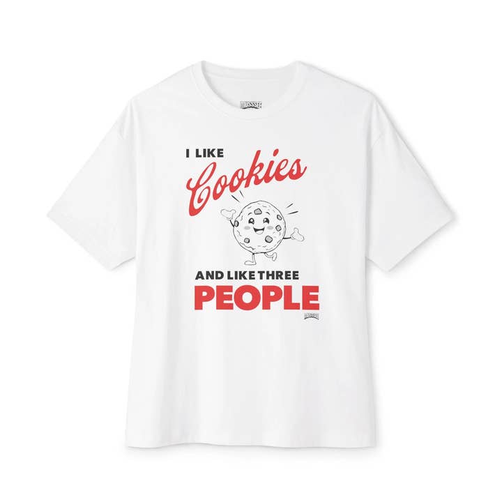 T-shirt Boxy Oversized Amante de Bolachas Divertido por atacado de MUSSSEE