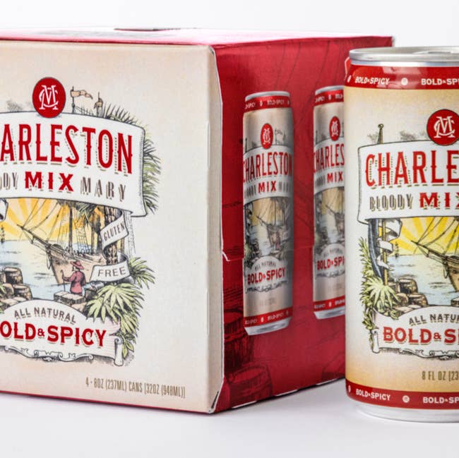 Bold & Spicy Bloody Mary 4pk | 8.0z Cans for wholesale by Charleston Mix