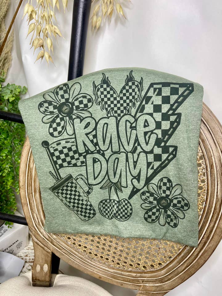 Race Day (Gildan Sublimation T-Shirt) for wholesale by 1/2 Penny Wholesale