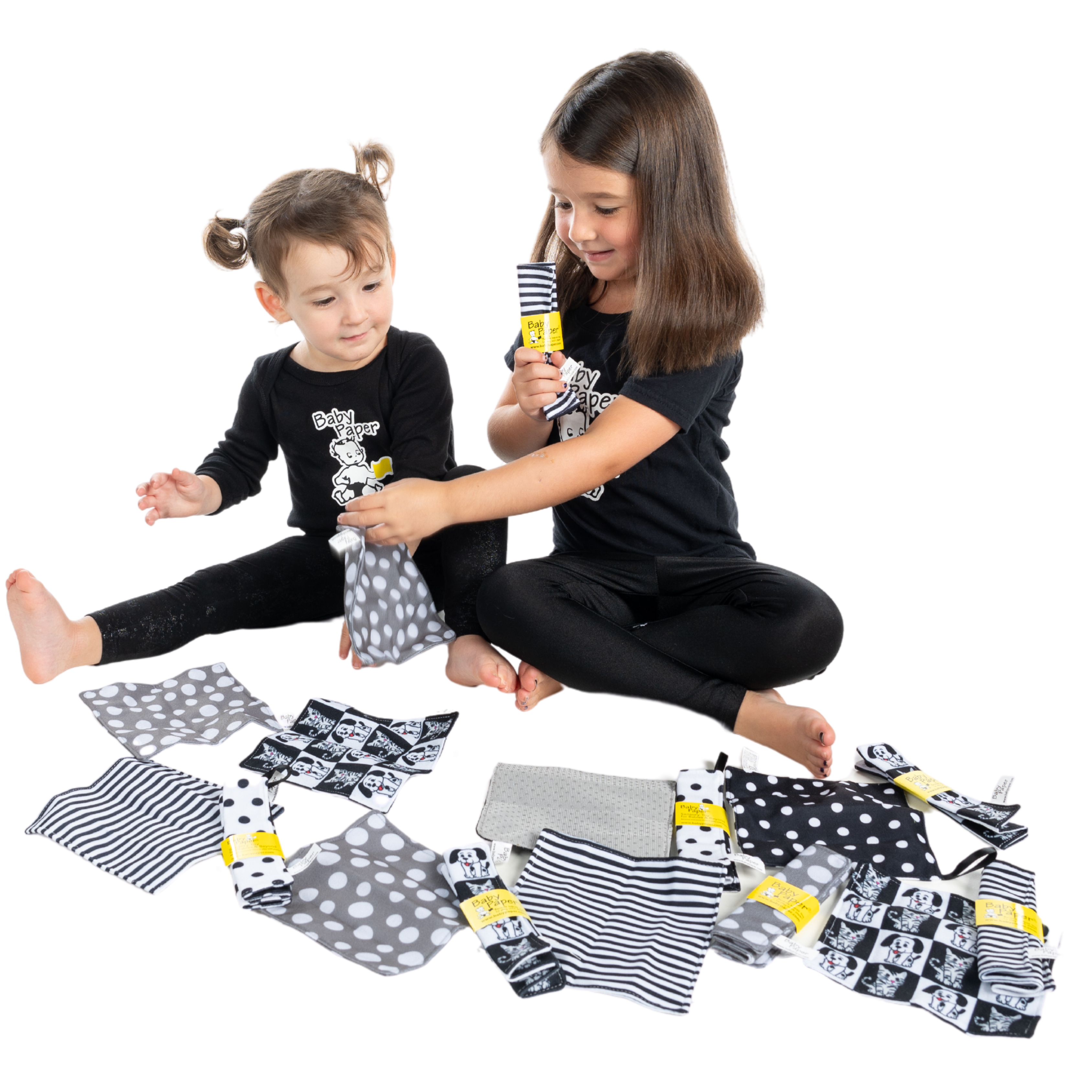 BABY PAPER - Wholesale Crinkle Tag Toy - Baby - Black & White Stripe Baby Paper3