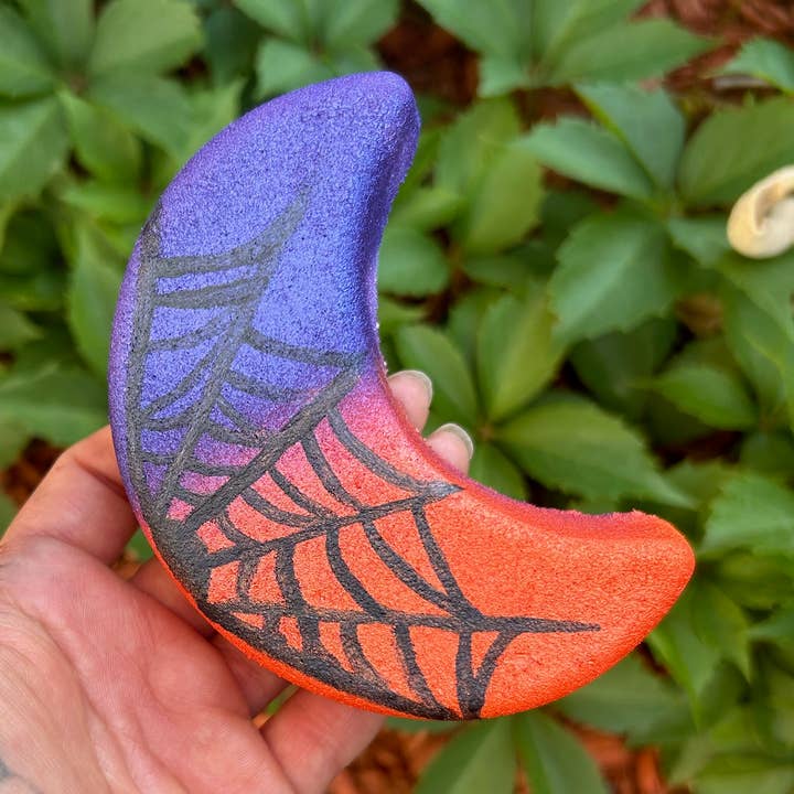 Spider Web Moon Bath Bomb for wholesale by Skye Luna Beauty