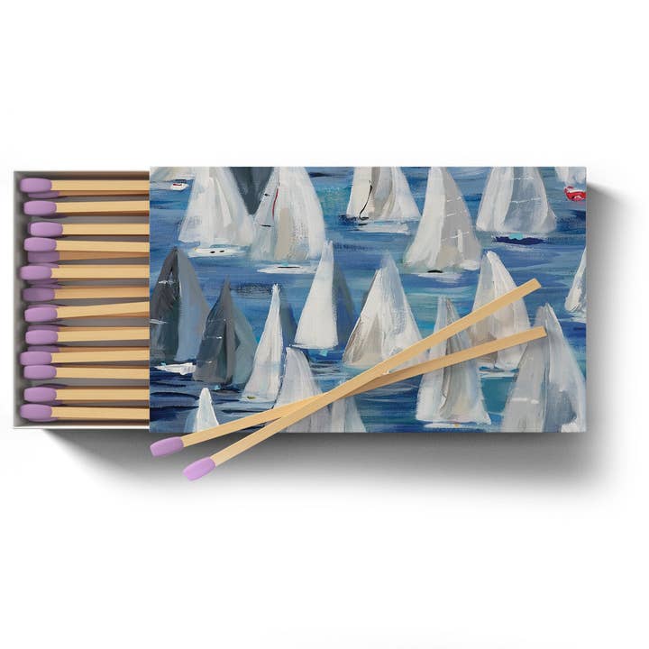 Kim Hovell Collection - Race Day Design Tabletop Matches for wholesale by Annapolis Candle