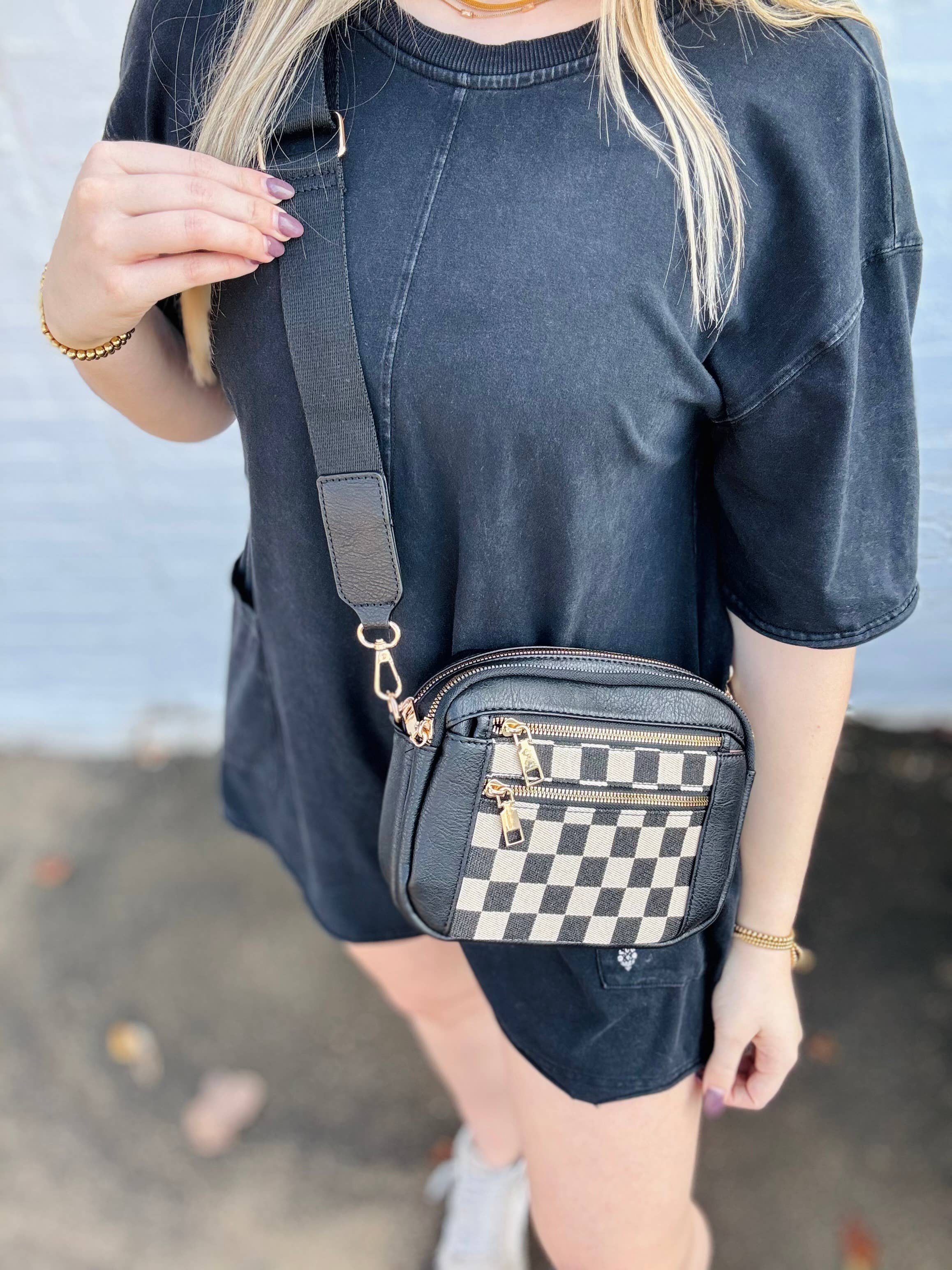 Kaydee Lynn LLC - Wholesale Crossbody Bag - Women's - Checkmate Crossbody1