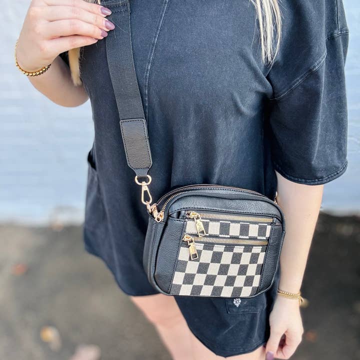 Kaydee Lynn LLC - Wholesale Crossbody Bag - Women's - Checkmate Crossbody1