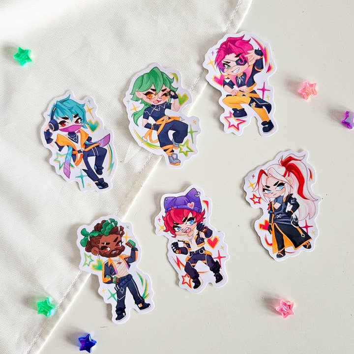 Heartsteel klistermärke för wholesale av Zellie's Koi Pond