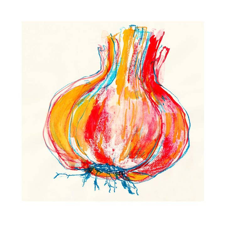 Druck - „Knoblauch“ für den Großhandel von Rebekah Evans Art