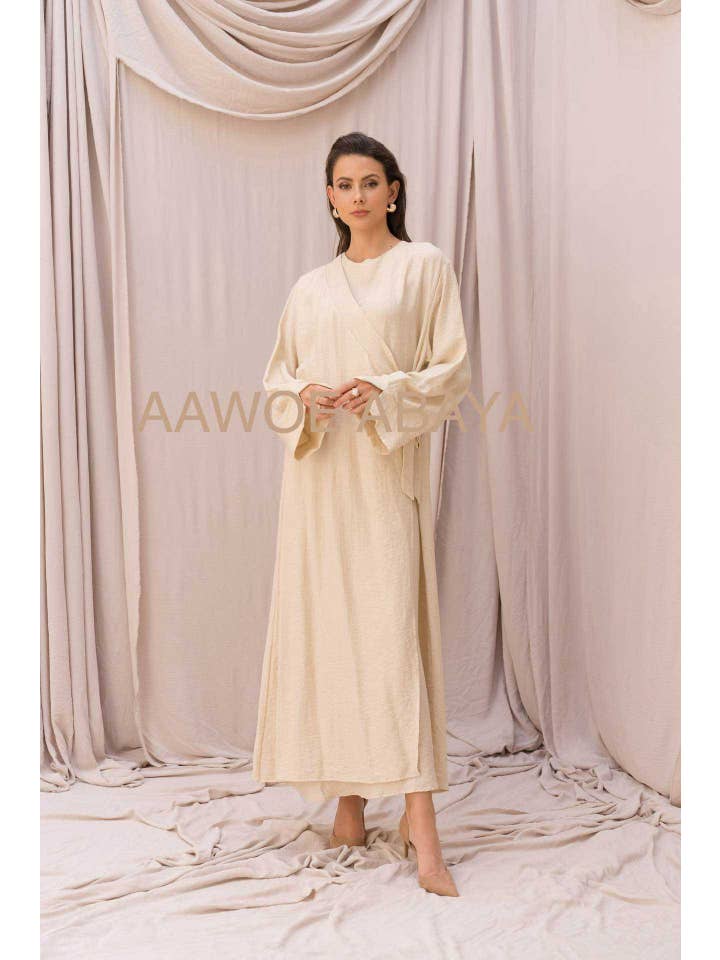 Aawoe Abaya – wholesale Kaftan - Dam – Elegant Abaya Klänning - 2421-ROB