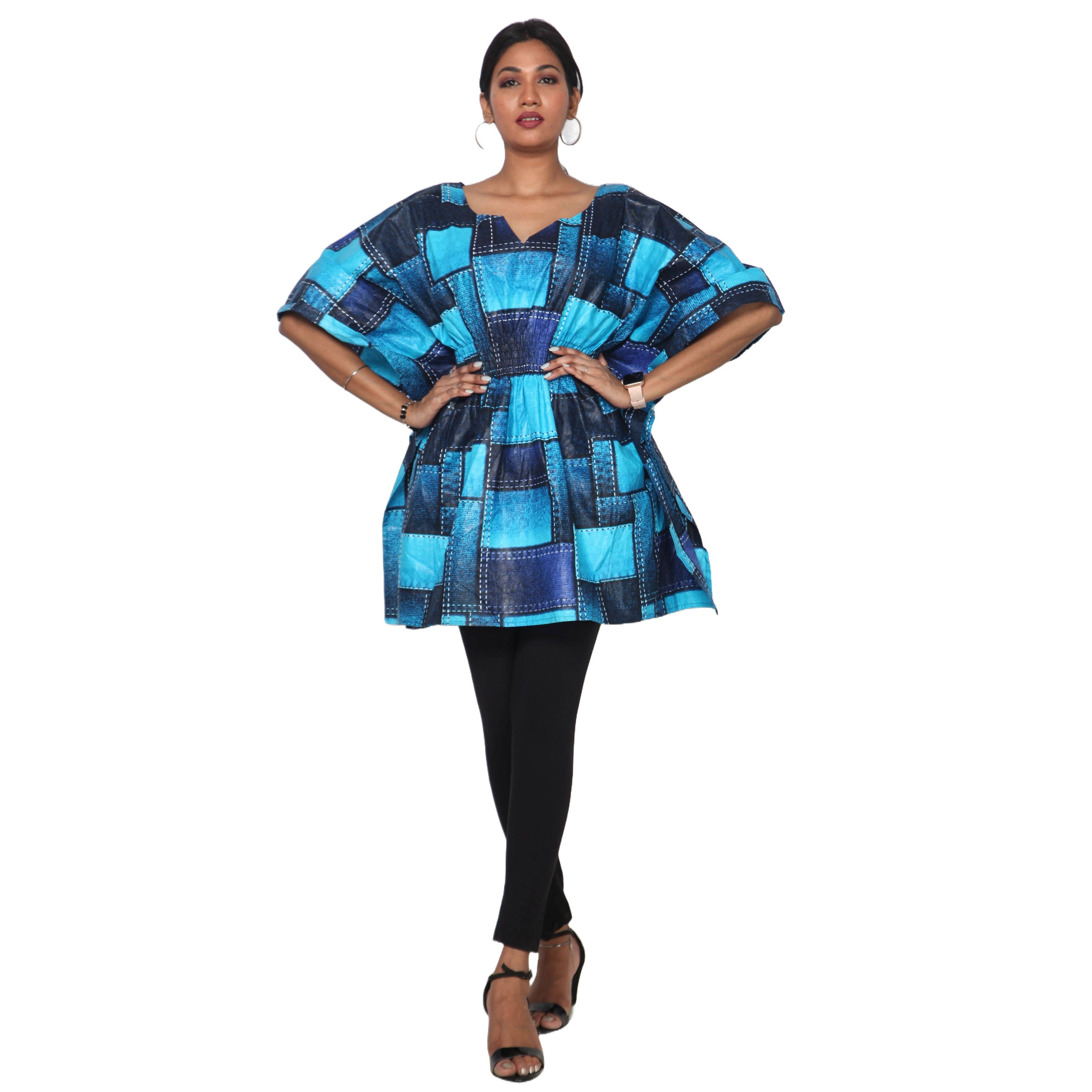 African Stars - Wholesale Kaftan - Women's - Women's Half Kaftan With Elastic Waist -- FI-P1415