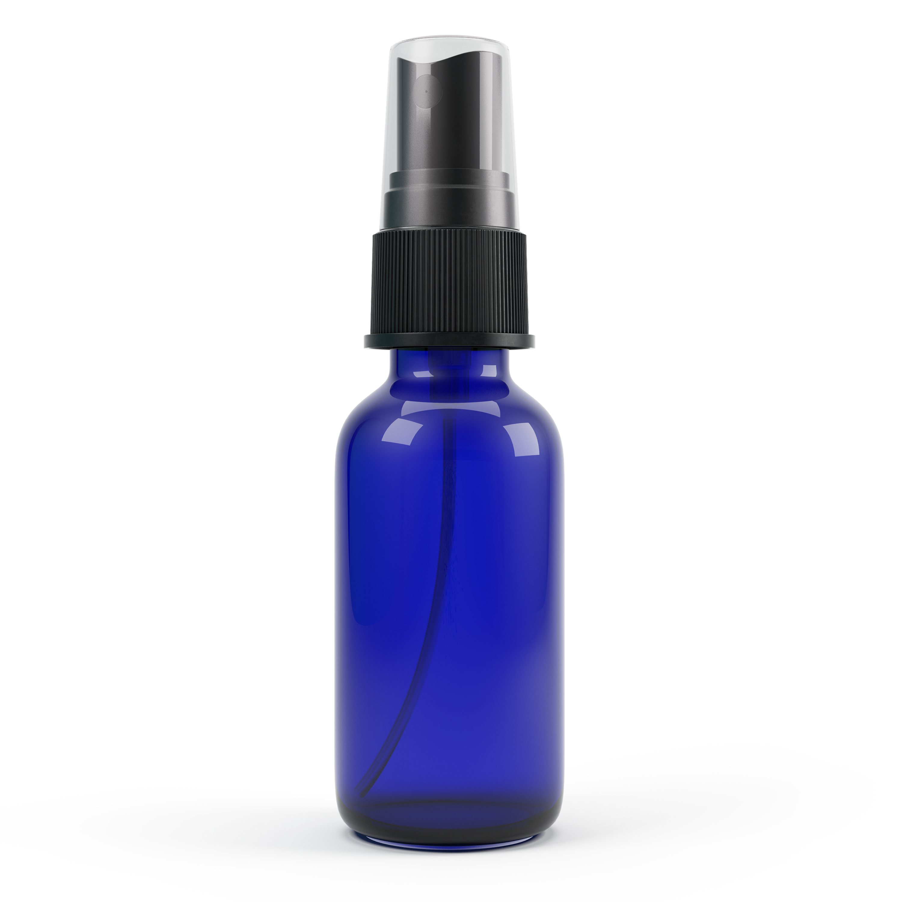 Matrix Aromatherapy - Wholesale Spray Bottle - 2oz Empty Blue Glass Spray Bottle4