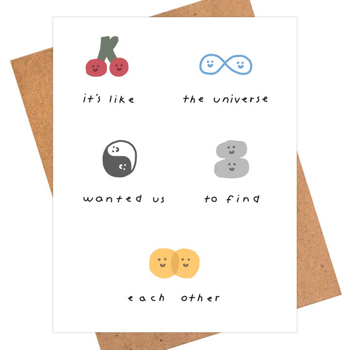 Find Each Other, Love Card, Romantic Card for wholesale by iej studio