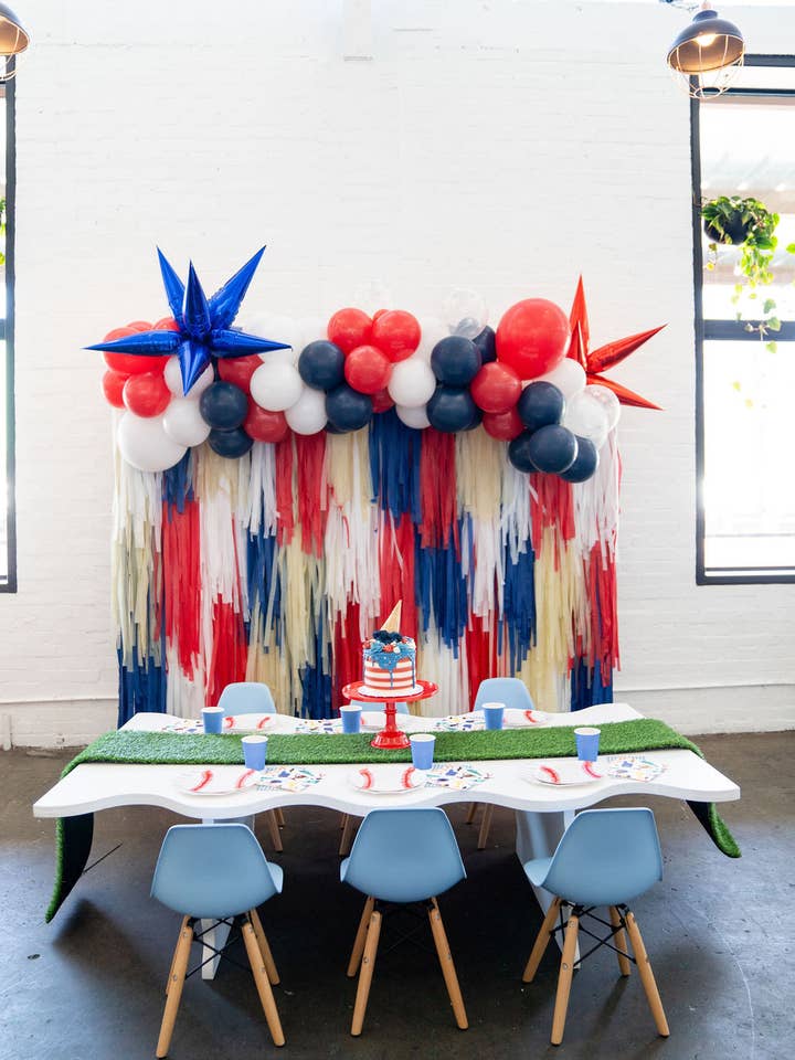 Grand Slam Fringe Backdrop for wholesale by Oh My Darling Party Co