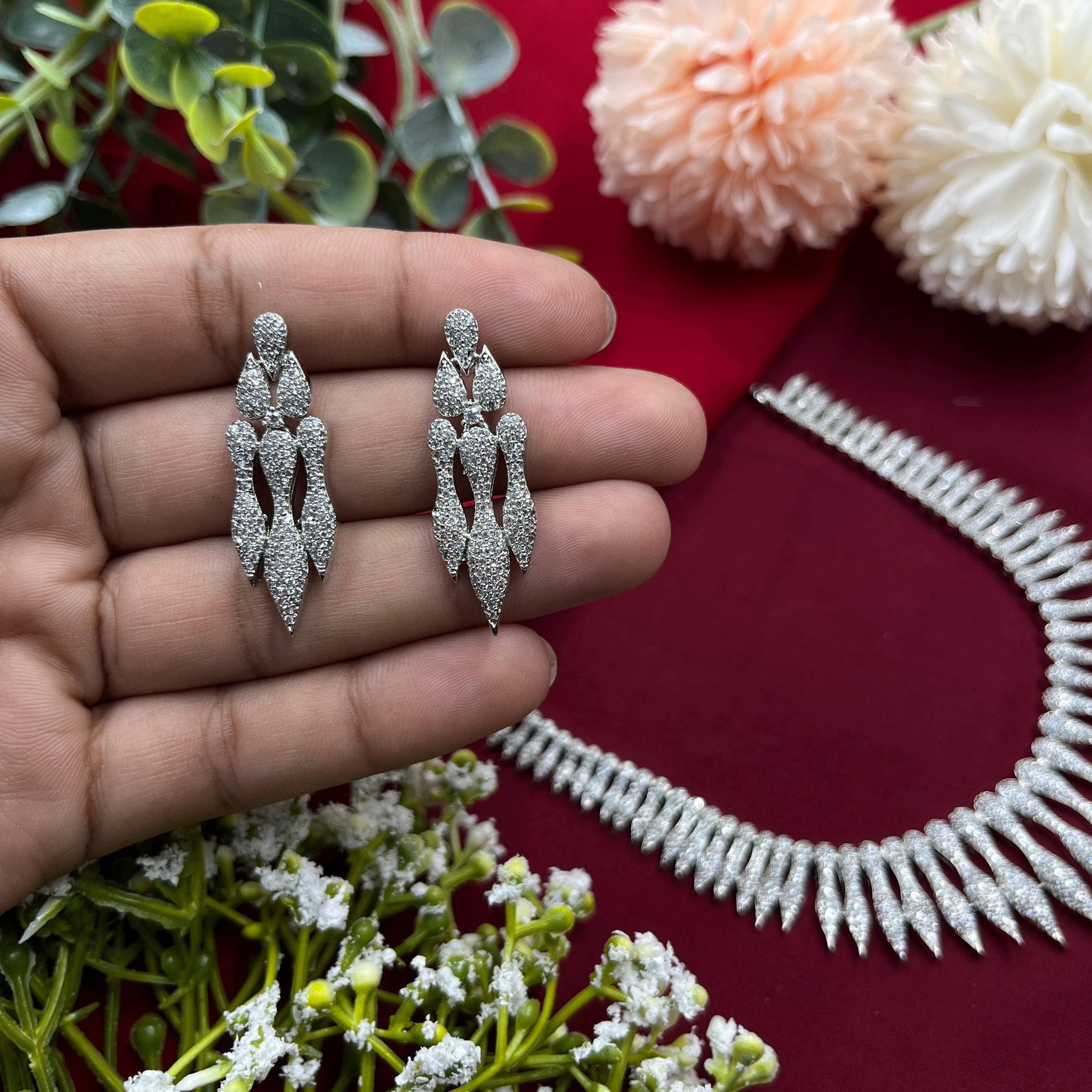 Vastrabhushan - Wholesale Jewelry Set - Marquise Cut Diamond Choker Statement Piece1