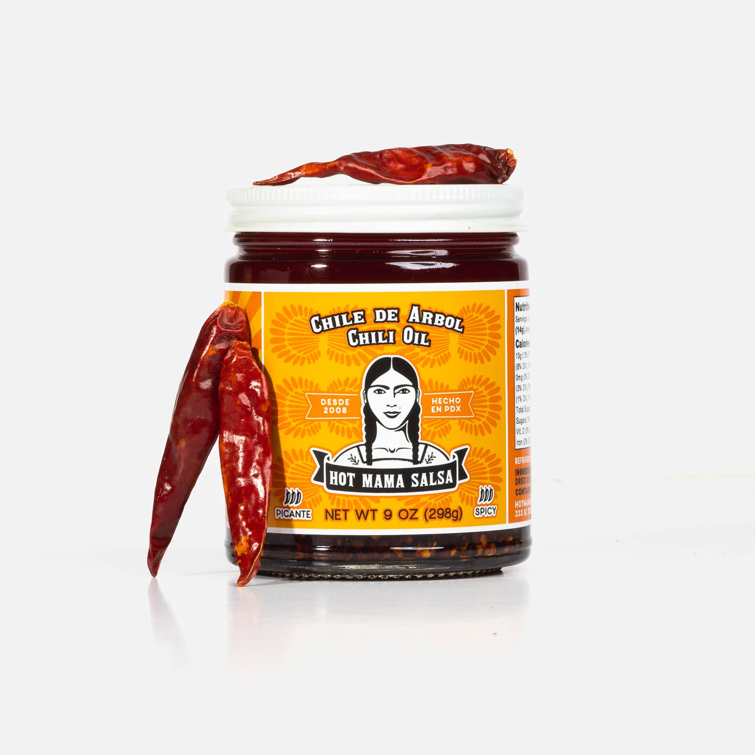 Hot Mama Salsa - Wholesale Hot sauce - Chili de Arbol Mexican Style Hot Chili Oil