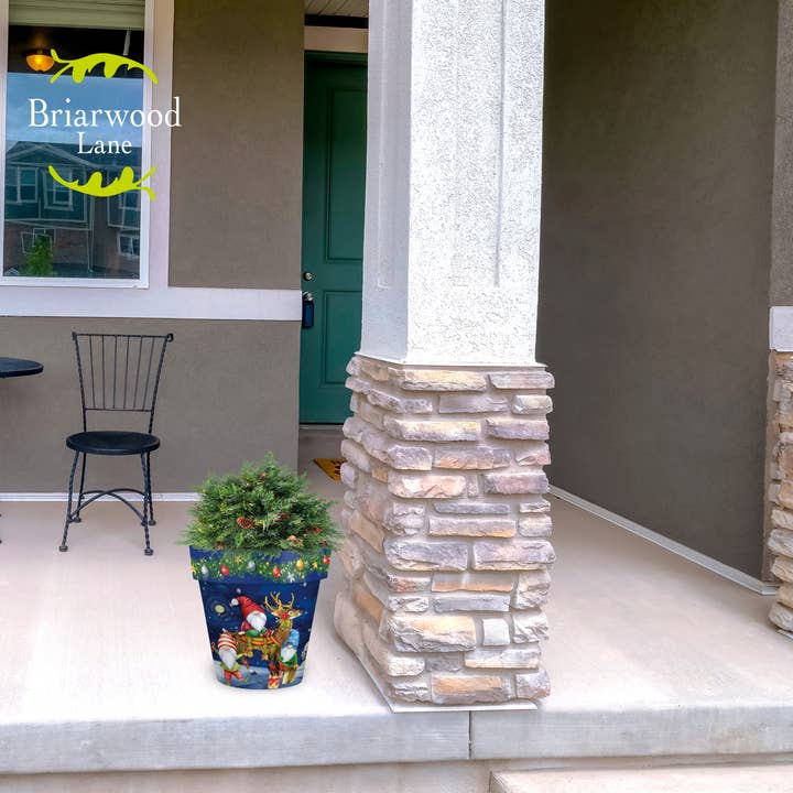 Briarwood Lane - Wholesale Plant Pot - Happy Holiday Gnomes Medium Planter3