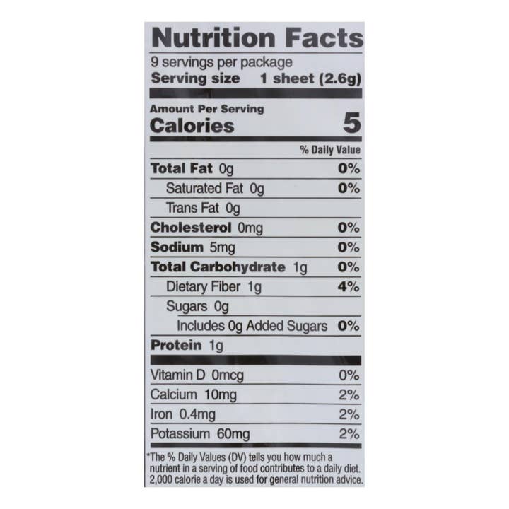 Everyday Supply Co - Wholesale Dried/Dehydrated Vegetables - Gimme Organic Roasted Seaweed Nori - 12 Pack, .81 Oz1