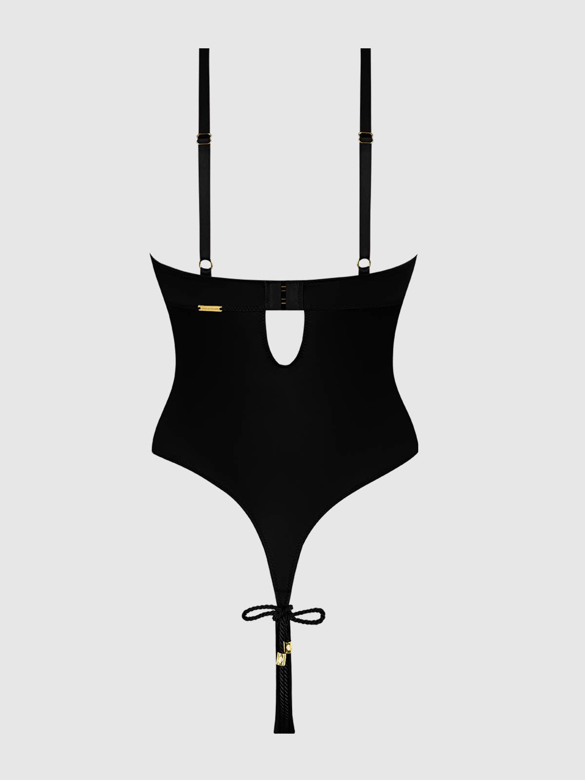 House of Desire - Wholesale Lingerie Bodysuit - Women's - IRYNA SILKY MICRO & ROPE CROTCHLESS TEDDY4