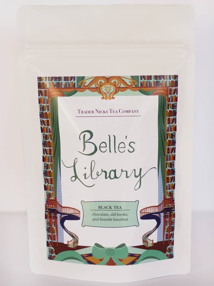Belle's Library Chocolate Black Tea for wholesale by Trader Nicks Tea Company