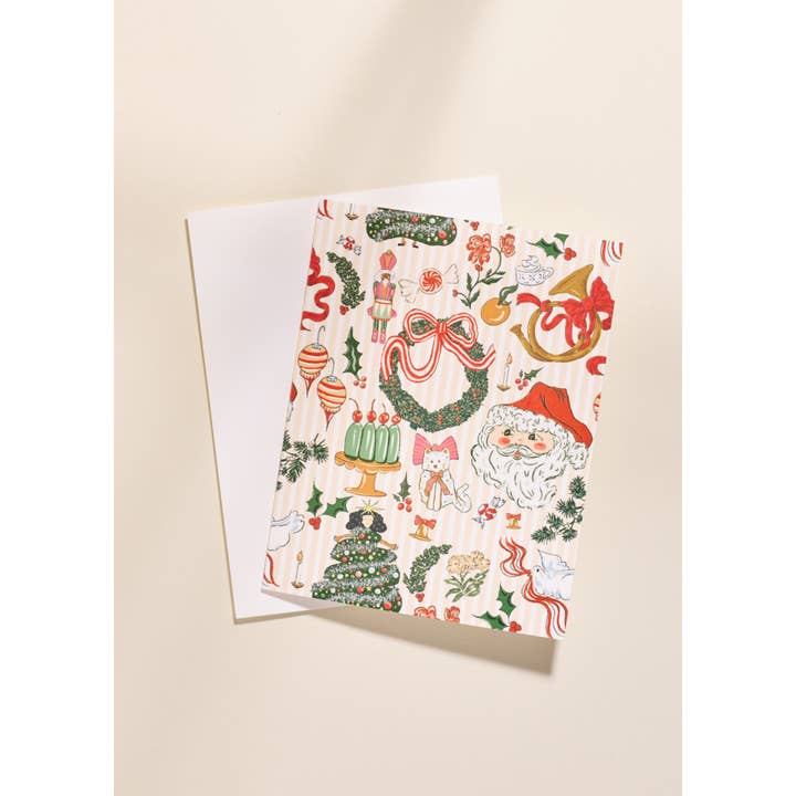 One & Only Paper - Wholesale Christmas Card - Nostalgic Christmas Card A2 - Set of 10