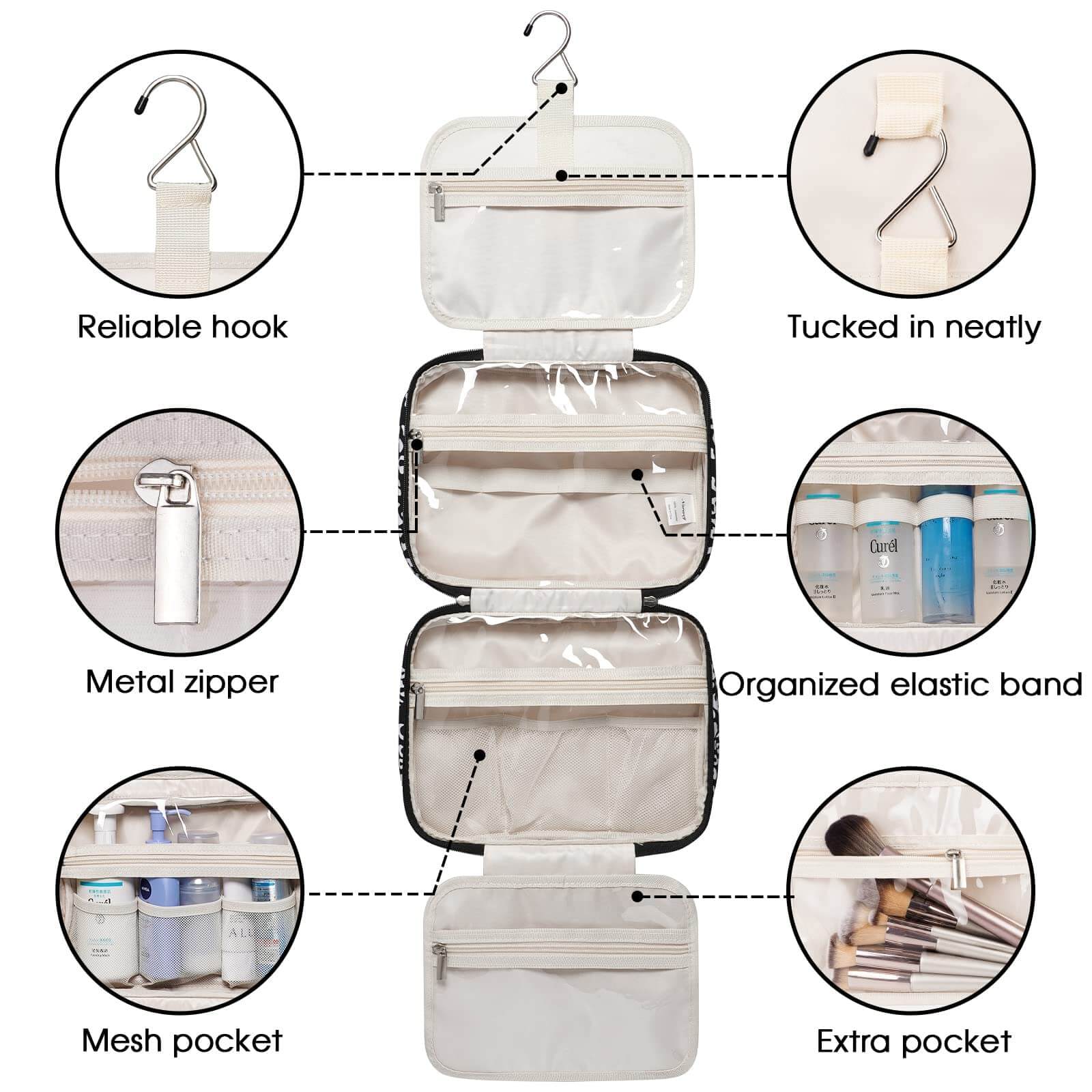 wandf – Großhandel Schmink-/Kosmetiktasche – Hängender Kulturbeutel für Frauen Reise-Make-up-Tasche81