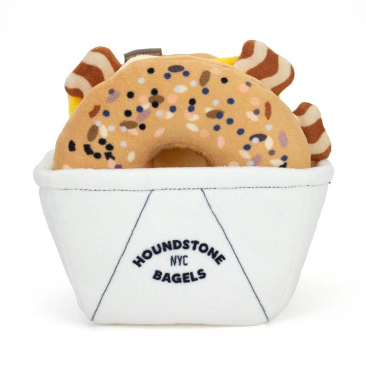 Houndstone Bacon, Egg & Cheese – Durable Plush Dog Toy for wholesale by ADC Houndstone & Co.