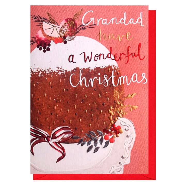 Cartão de Natal para Avô | Cartão de Férias | Cartões Sazonais por atacado de Louise Tiler