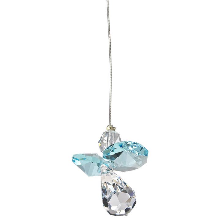 Woodstock Chimes - Wholesale Suncatcher - Crystal Guardian Angelâ„¢ - Aquamarine2