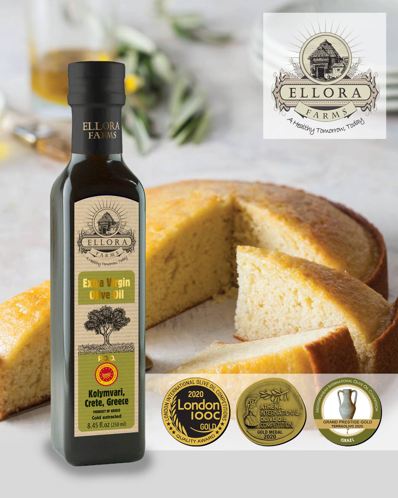 ELLORA FARMS - Wholesale Olive Oil - Traceable & Single Estate Extra Virgin Olive Oil, Gold Award6