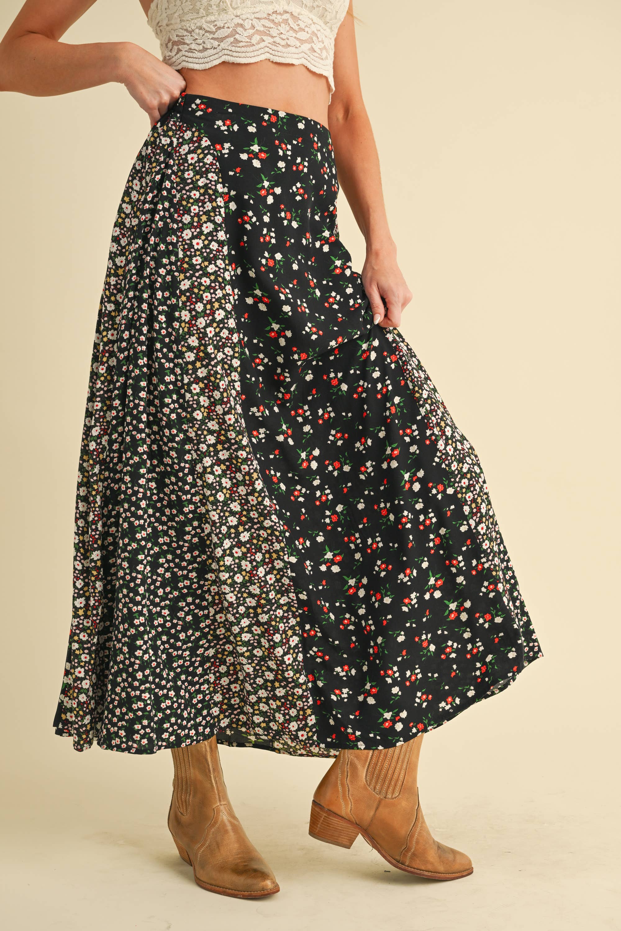 AEMI + CO - Wholesale Skirt - Women's - 745BK Melanie Skirt 157