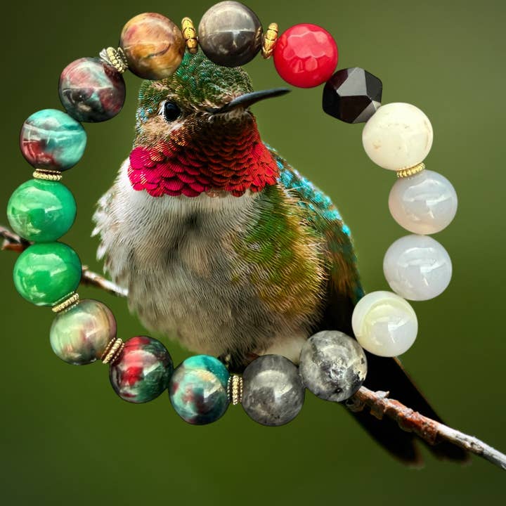 Embrace Our Souls - Wholesale Beaded Bracelet - Ruby-Throated Hummingbird1
