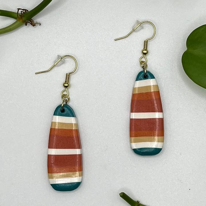 Sarape Clay Earrings - Hypoallergenic for wholesale by The Clay Arches