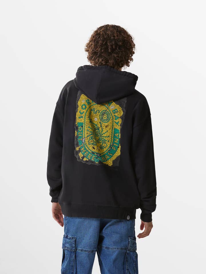 Scorpion Bay - Venta al por mayor Sudadera con capucha - Hombre - Hombre | Sudadera Ritual Negra 100% Algodón Con Estampado Og "Mosaic Scorpion"
