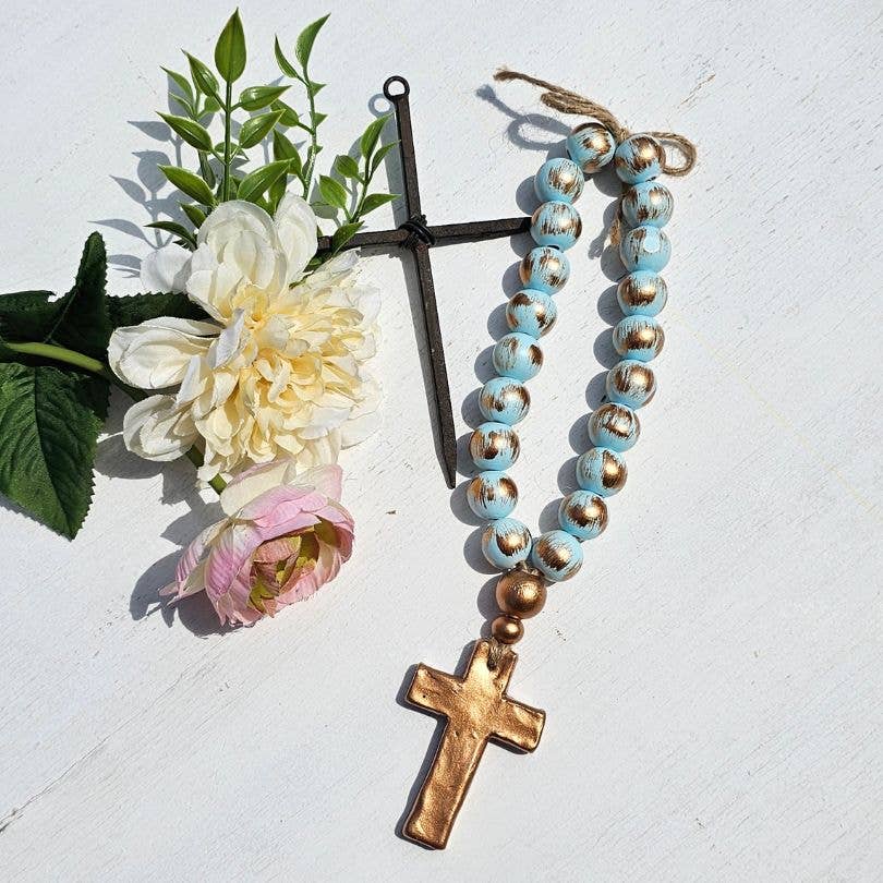 Let There be Light, Inc - Vendita all&#x27;ingrosso Decorazioni da tavolo - Perlina Blessing, 20 mm, in legno massello e resina, 30,5 cm, decorazione per auto o casa9