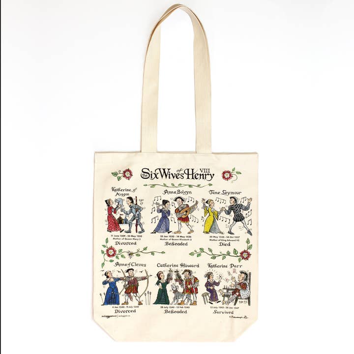 mclaggan+co – wholesale Tote bag – Women's – Six Wives of Henry VIII Tote Bag2