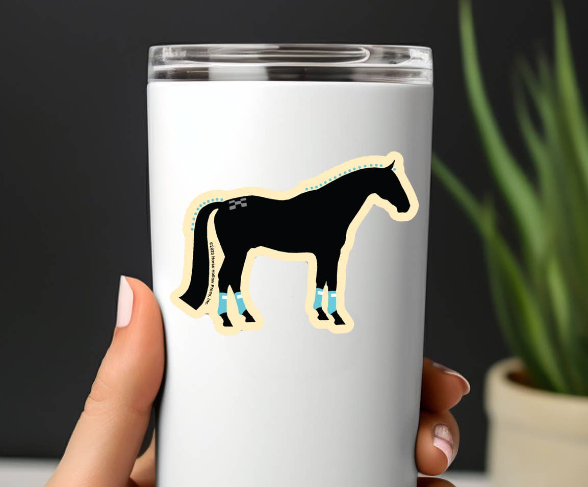Horse Hollow Press - Wholesale Sticker - 3" Tumbler Horse Sticker / Show Horse Wraps / WATERPROOF17