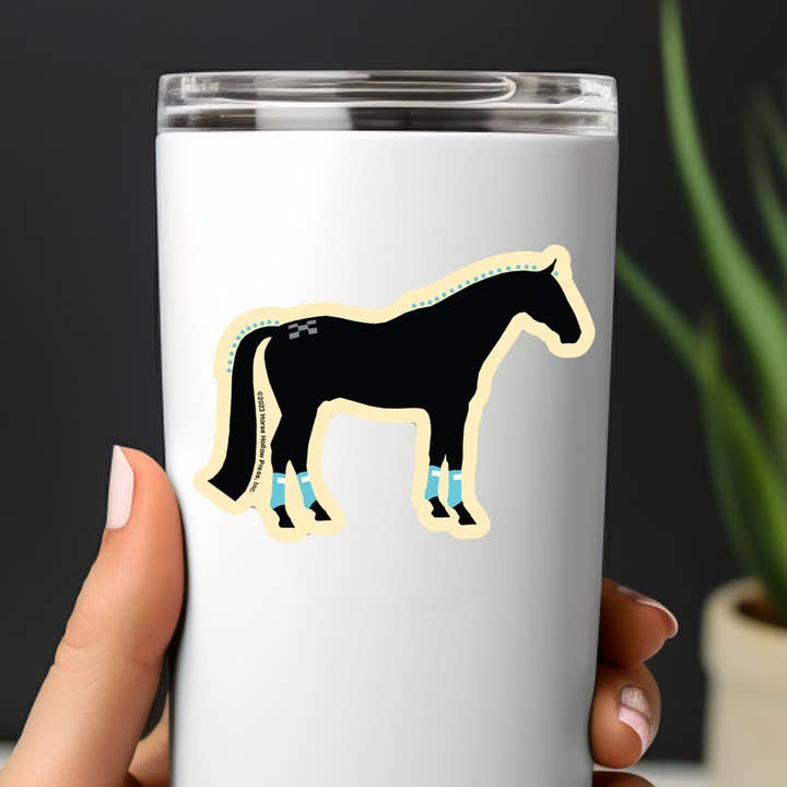Horse Hollow Press - Wholesale Sticker - 3" Tumbler Horse Sticker / Show Horse Wraps / WATERPROOF17