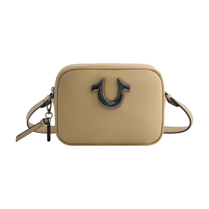 True Religion - Wholesale Crossbody Bag - Women's - True Religion Horseshoe Camera Bag, CAMEL